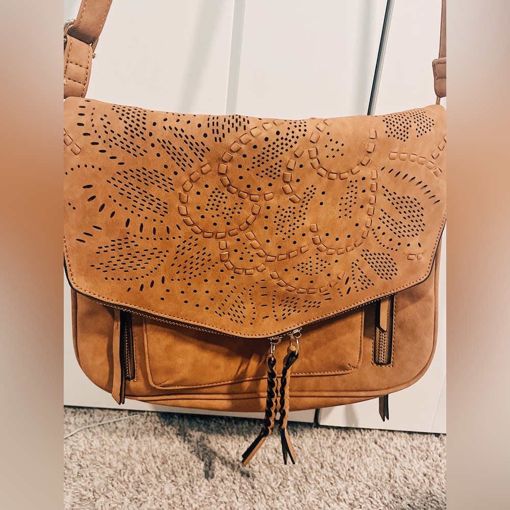 Suede Satchel Purse